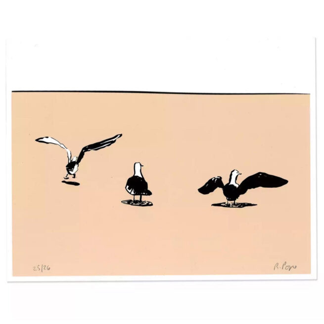 Gulls Print by Russ Pope