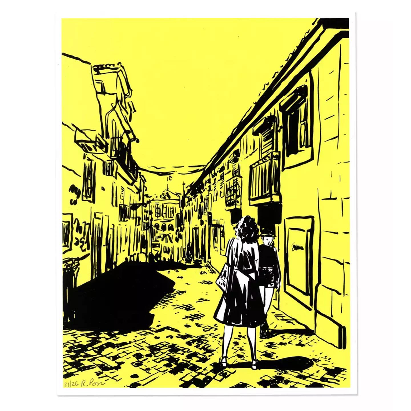 Lisbon Print by Russ Pope