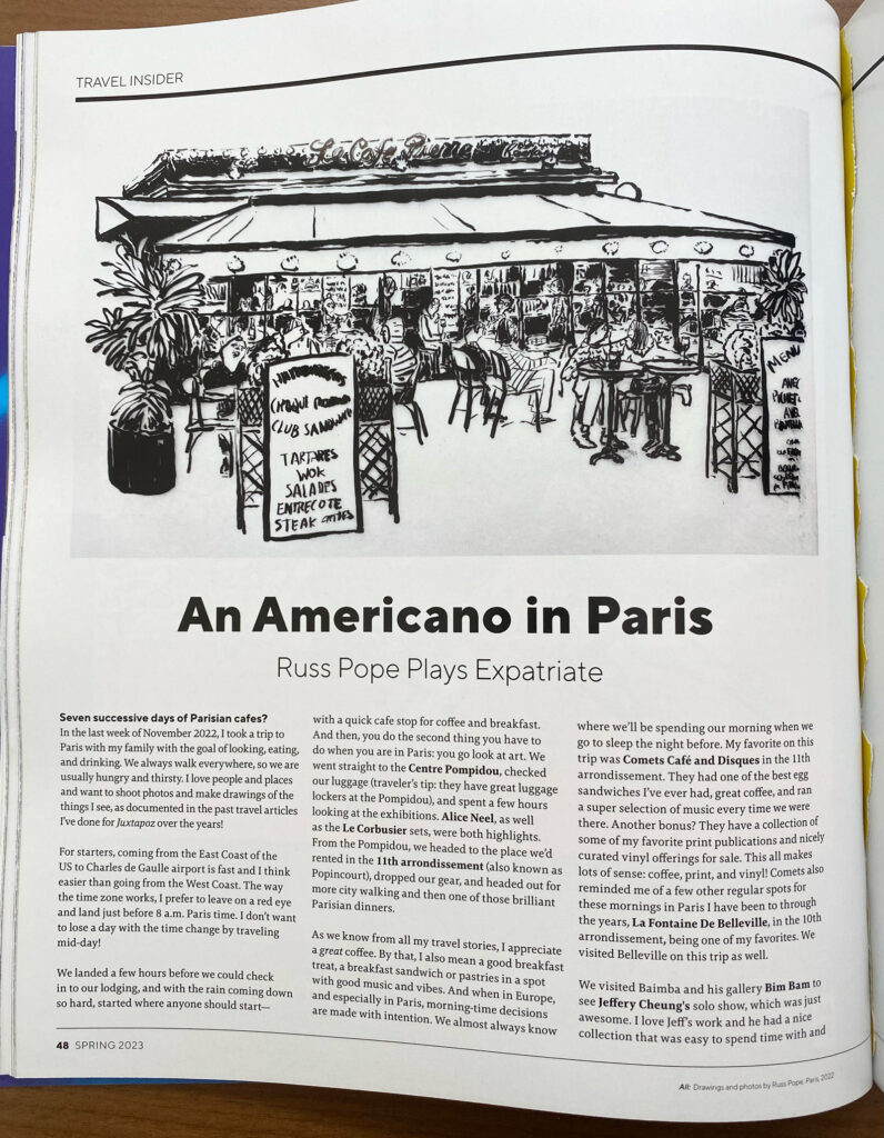 Juxtapoz - Russ Pope - An Americano in Paris